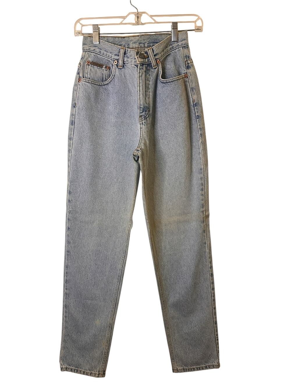 Calvin Klein Blue High Rise Straight Leg Denim Jeans Women Sz 4